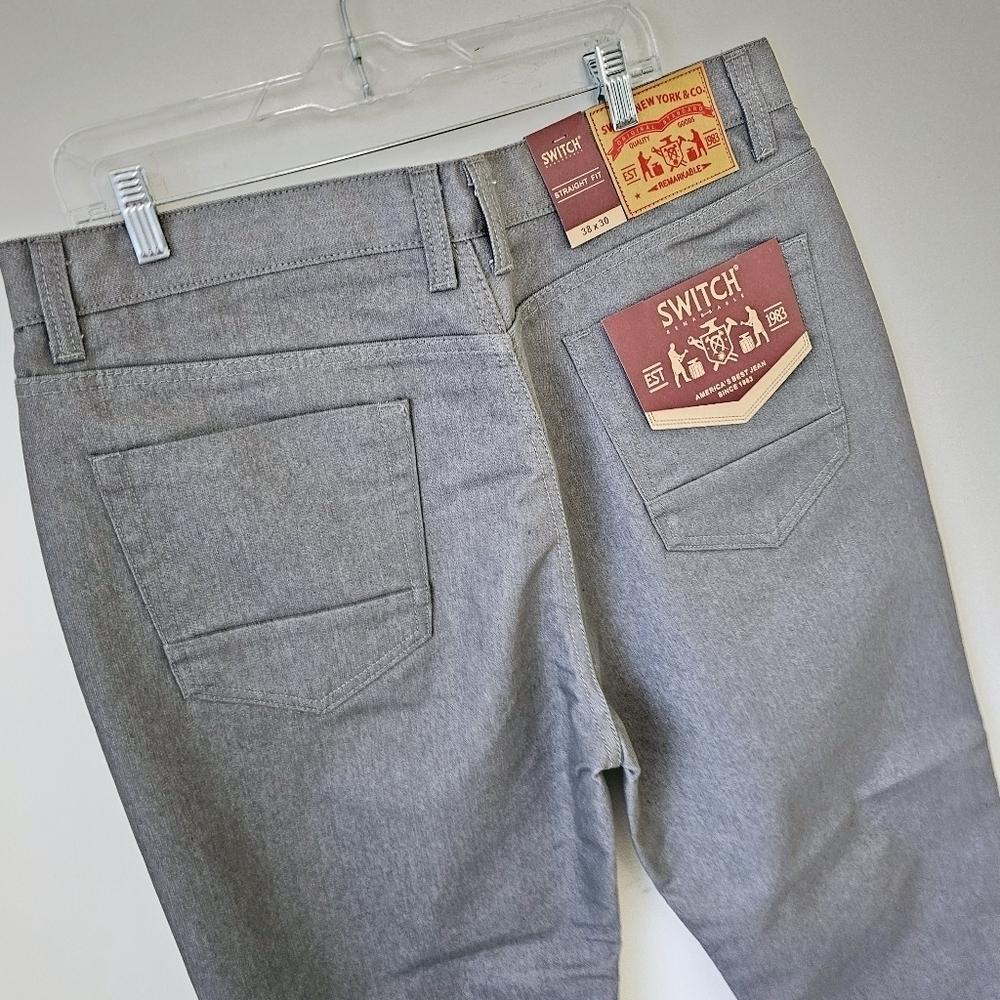 Men's Straight Fit Jeans - Gray